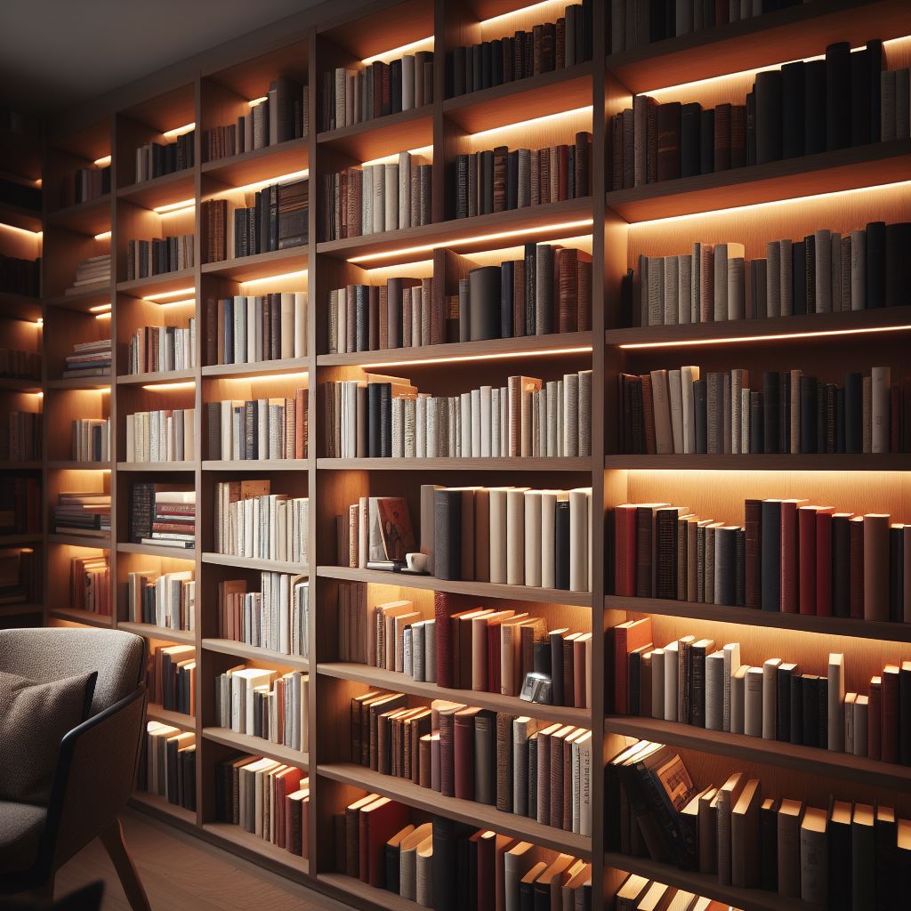 Bookshelf LED Lighting Ideas